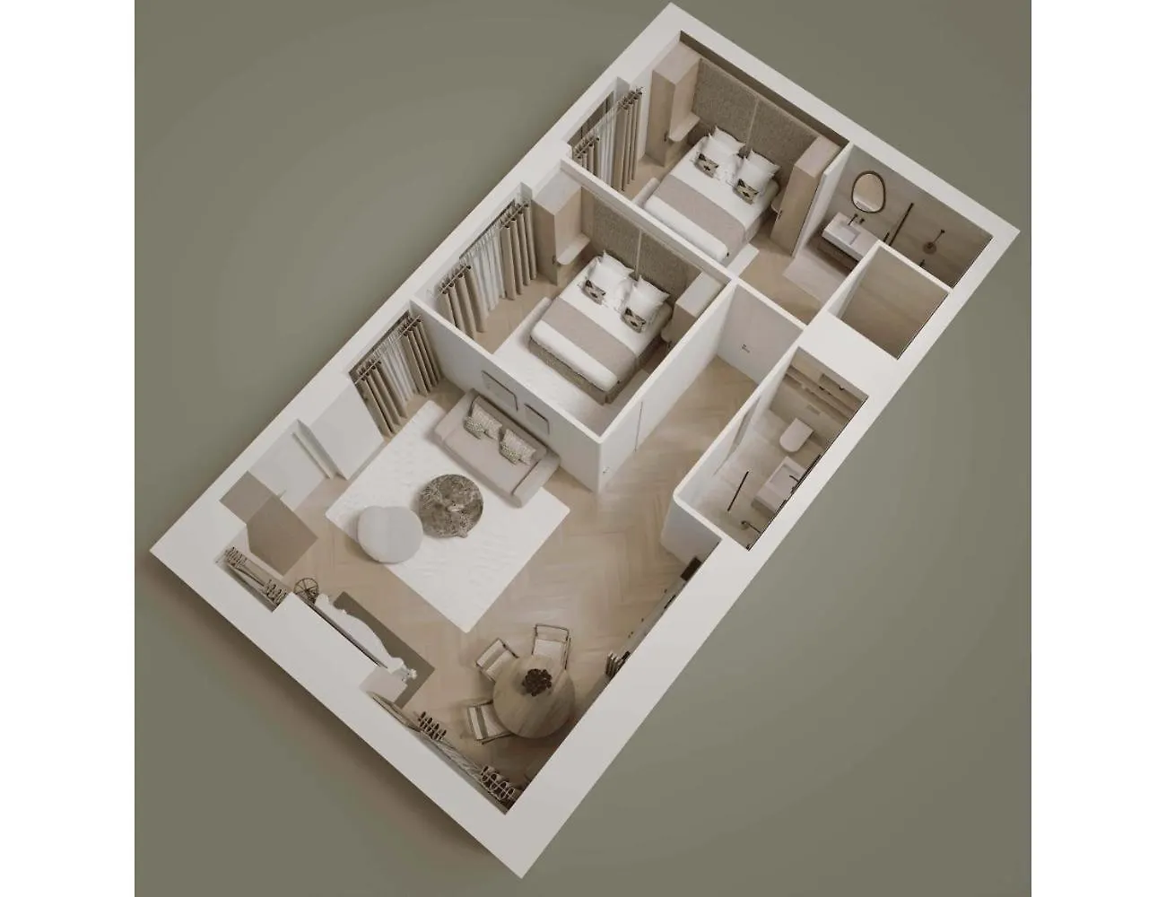 Elegant Apartment- 2Br-6P- Le Marais Париж