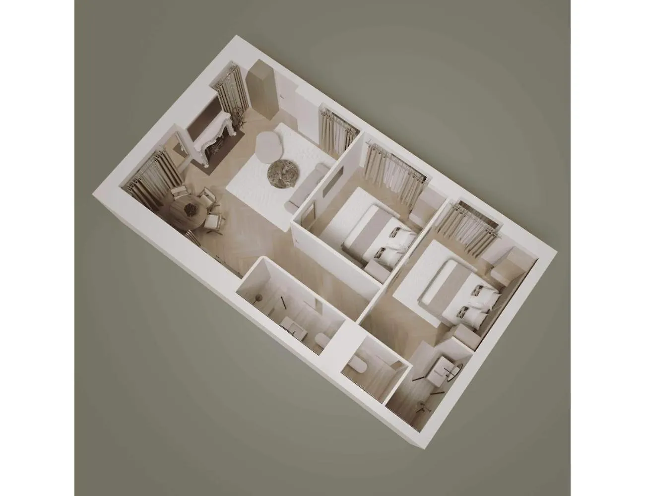 Elegant Apartment- 2Br-6P- Le Marais Париж